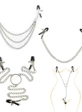 Breast Clamp Nipple Clip Sex Toy with Chain Festish Sextoy S