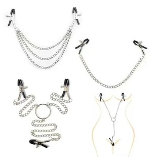 with Nipple Sextoy Festish Chain Toy Sex Clip Clamp Breast