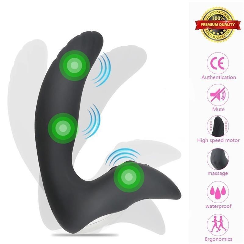 Vibrating Prostate Massager Men Anal Plug Waterproof Powerfu