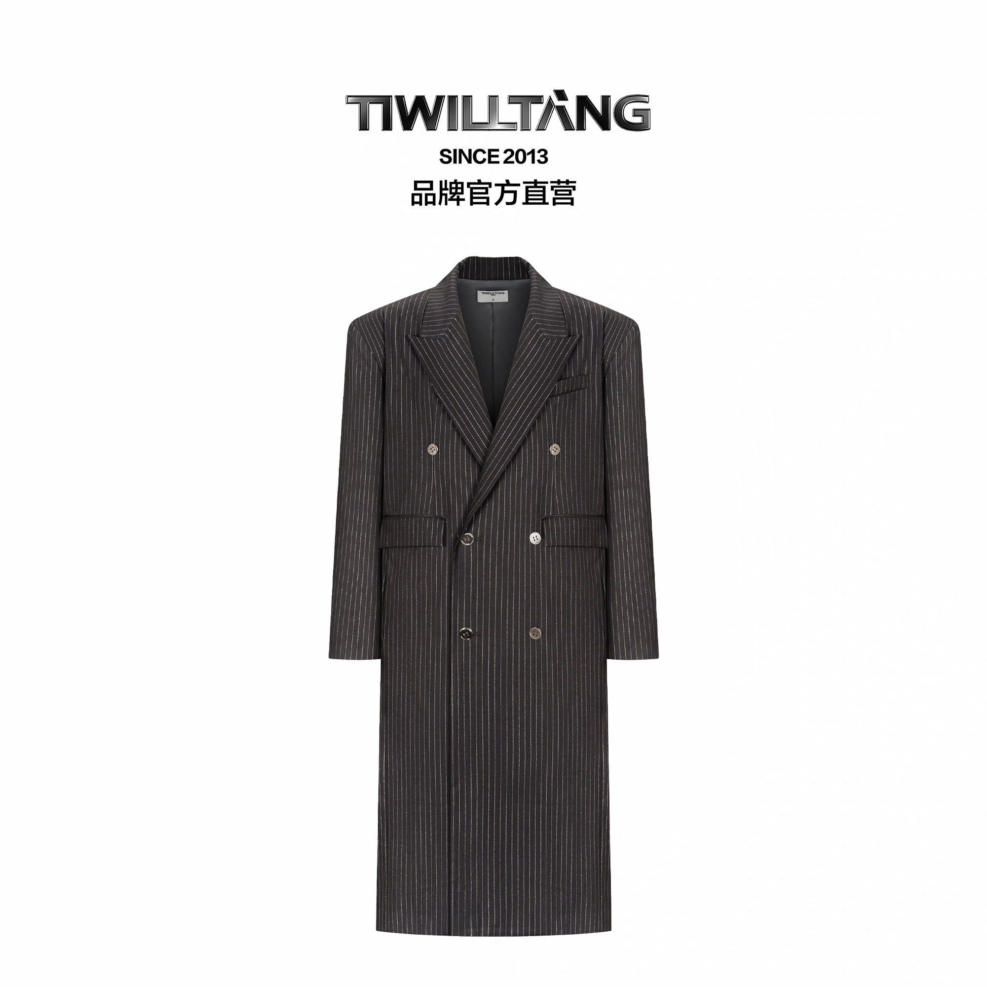 启世录TIWILLTANG“冥烛照渊”经纬谧境廓然有律漫奢絮语条纹大衣