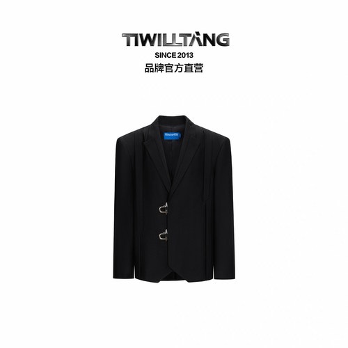 TIWILLTANG匠造峻雅奢异型扣西装
