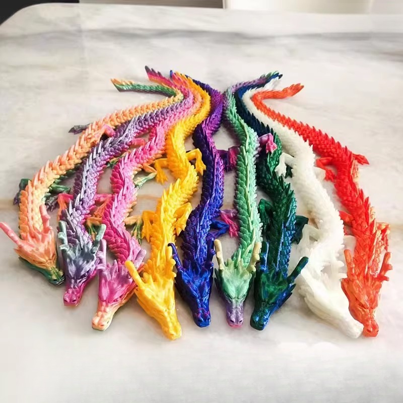 3D打印龙关节可动创意夜市摆摊地推玩具学生奖励小礼品儿童小礼物