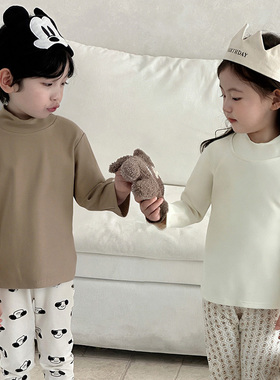 【交个朋友】儿童秋冬保暖320g重磅棉打底衫高弹打底衣TZ25862