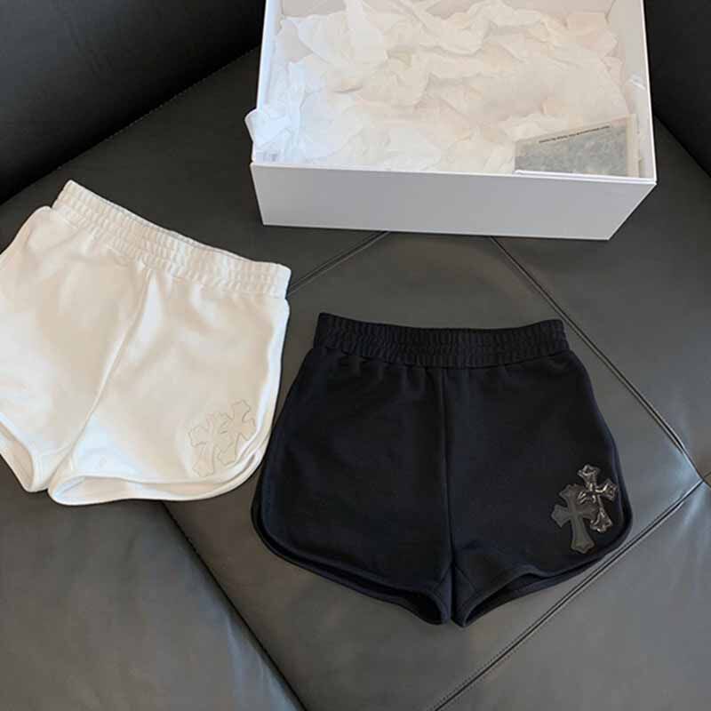 韩国时髦洋气直筒休闲裤女夏季百搭舒适显瘦学生运动短裤热裤潮牌