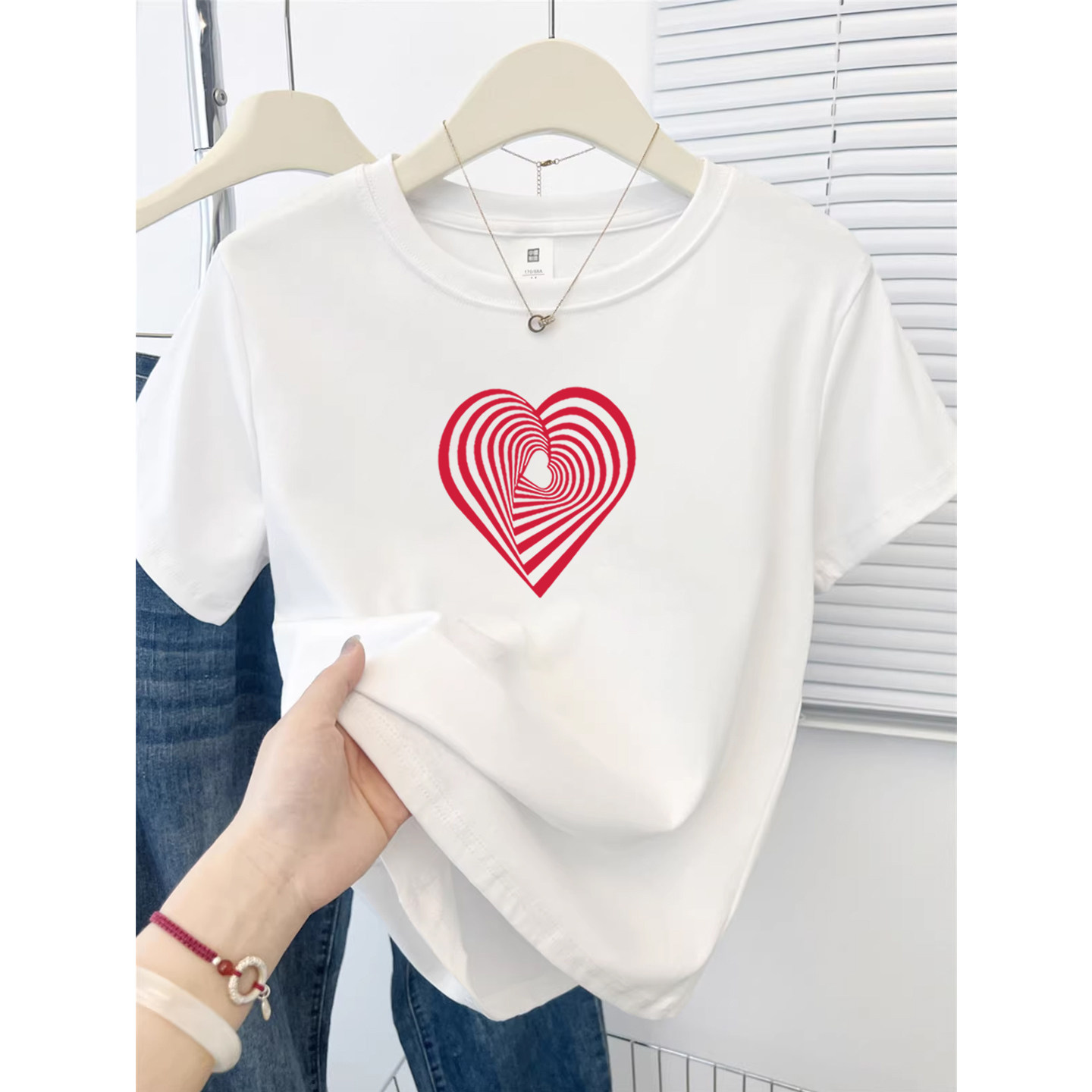 白色纯棉短袖T恤2026新款夏季宽松百搭小众半袖体恤上衣女装ins潮