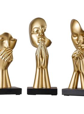 抽象人物树脂工艺品轻奢高级客厅玄关乔迁礼物办公室装饰摆件