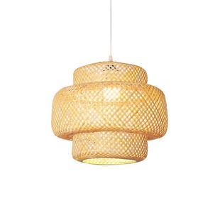 日式 创意卧室餐厅禅意竹艺吊灯具 吊灯客厅民宿客栈竹编灯简约风格