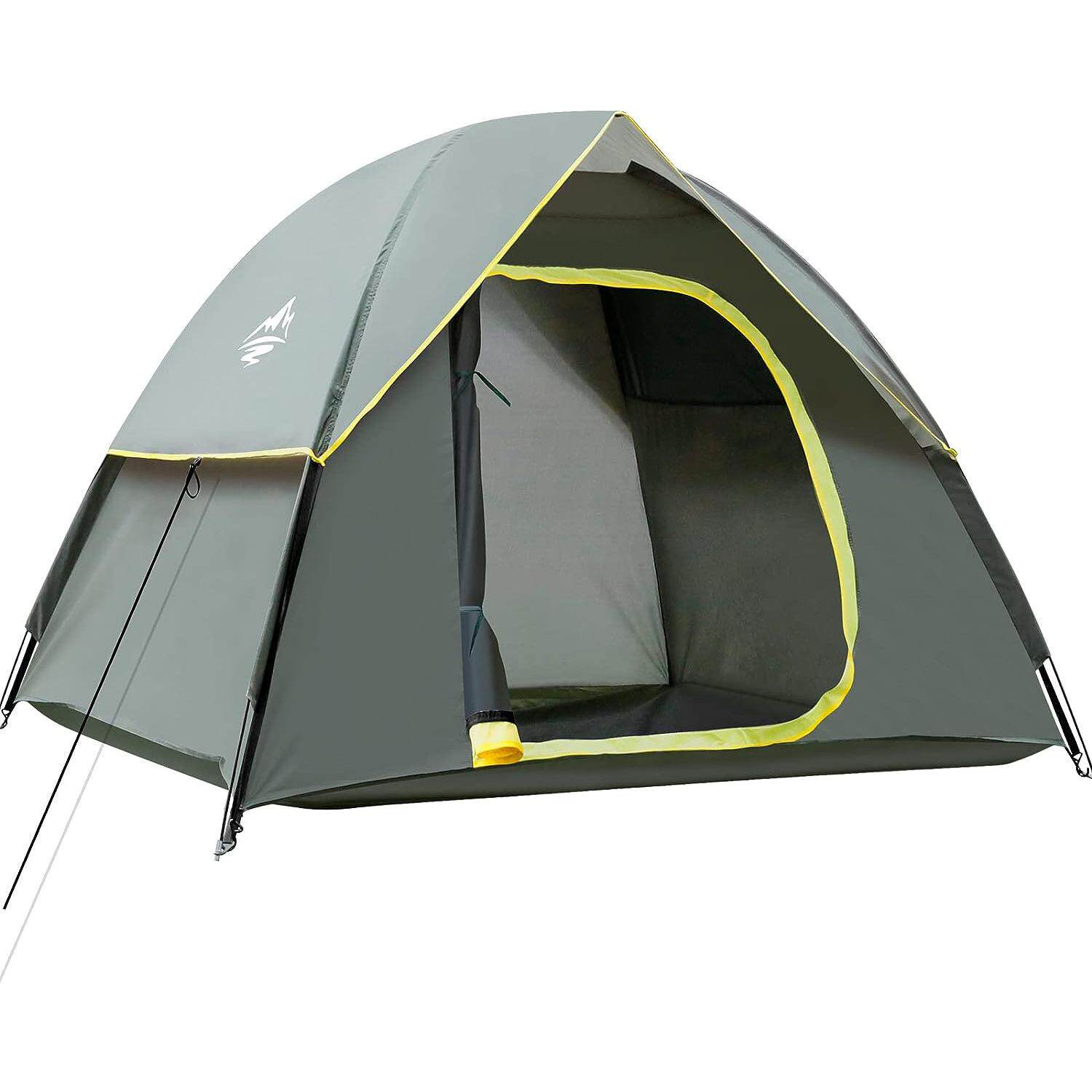 户外露营帐篷折叠沙滩野营多人大空间防雨防晒双层透气收纳轻量化