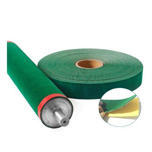 绿绒包辊带背胶自粘卷布辊筒用防滑型绿绒布糙面带布类绿绒皮