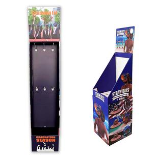 纸展示架纸货架桌面瓦楞纸展示盒落底式展架推头瓦楞纸货架