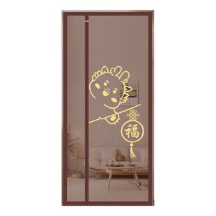 新款金刚网侧开全磁条防蚊门帘网纱窗家用玄关免打孔磁吸自装纱帘