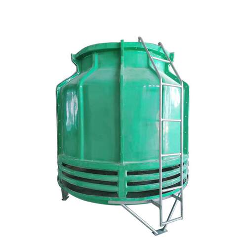 注塑机高温凉水塔玻璃钢圆形冷却塔15吨小型低噪冷水机
