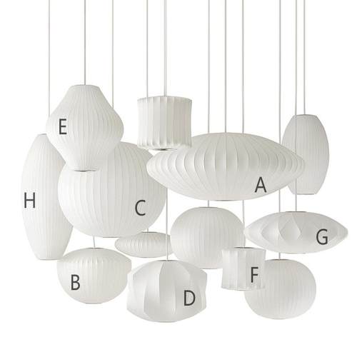 北欧侘寂风客厅吊灯蚕丝吊灯餐厅客厅灯笼卧室茶室欧式中古吊灯