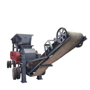 花岗岩瓜米石对辊制砂机2PG400×250对辊破碎机煤矸石破碎机