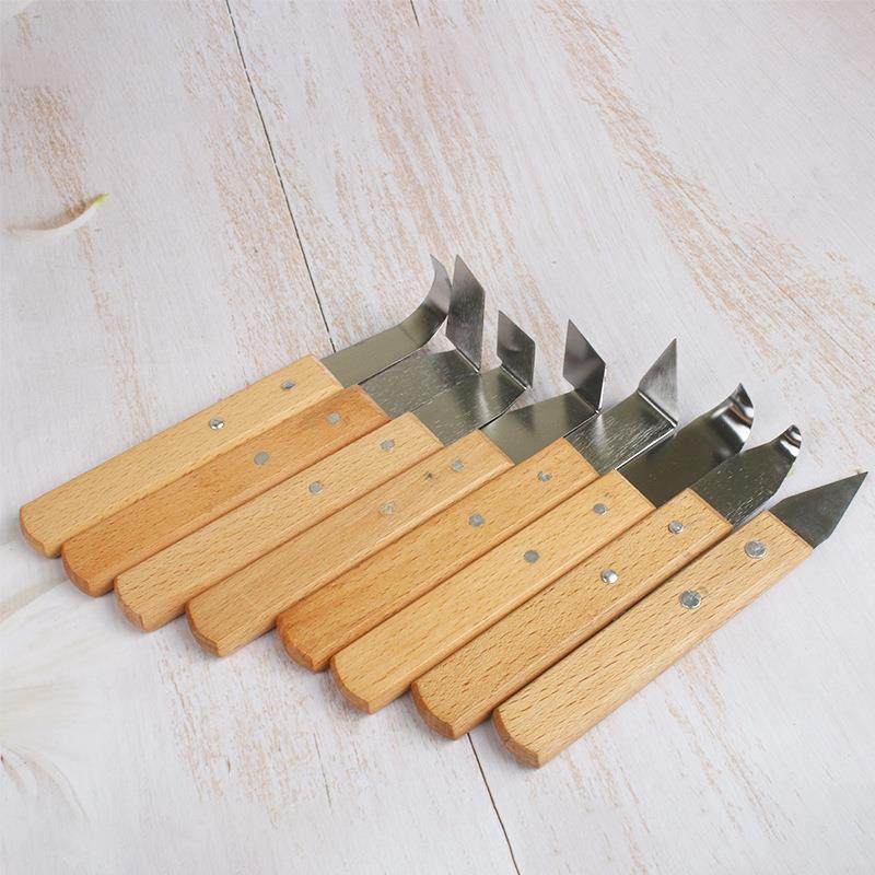 木柄8支不锈钢修坯刀利坯刀泥塑修坯工具陶艺陶瓷工具雕刻造型,文具电教/文化用品/商务用品,其它,淘宝优惠券,粉丝福利购,淘宝优惠卷