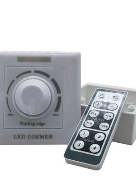 LED后切调光开关86型调光面板200W400w600w100-240V可控硅调光器