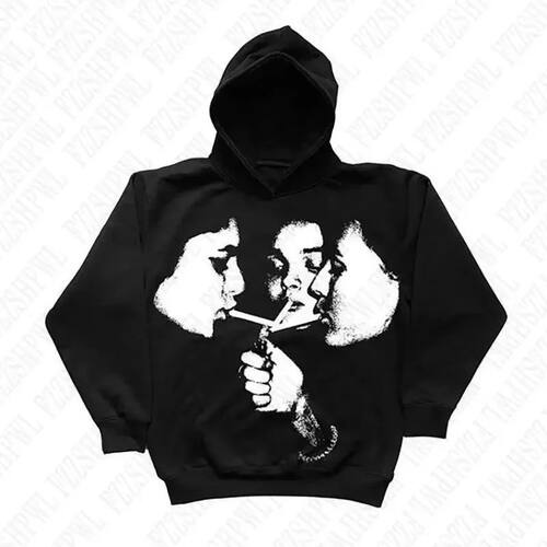 头像印花连帽衫情侣卫衣男女 Avatar print hoodie couple hoodie