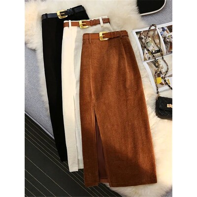 High waist slimming Aline hip hugging skirt高腰显瘦a字包臀裙