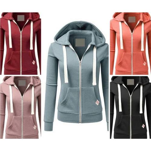 Cardigan zipper long sleeved jacket women 开衫拉链长袖外套女