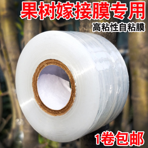 PE环保外卖膜嫁接果树自粘缠绕膜5cm7cm10cm外卖包装打包膜拉伸膜