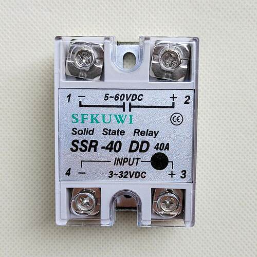 SFKUWI单相固态继电器SSR-40DD直流控直流输出5-60VDC put3-32V