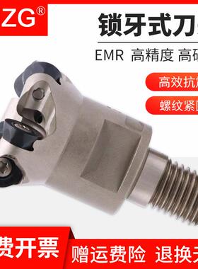 MZG锁牙式铣刀头EMR圆鼻立铣刀锁牙刀头数控硬质合金铣刀杆刀头