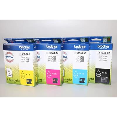 原装兄弟LC549XL-BK LC545XL-C M Y DCP-J100 DCP-J105 MFC-J200