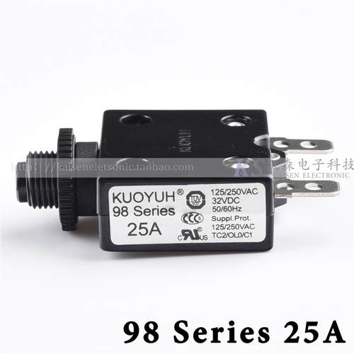 KUOYUH 98 Series 25A塑料螺杆插排断路器过载保护器3-40Amps可选