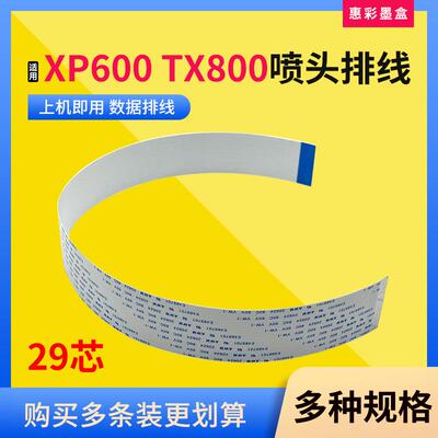 爱普生XP600 TX800写真机29芯喷头排线 奥德利 普捷 佰捷 数据线