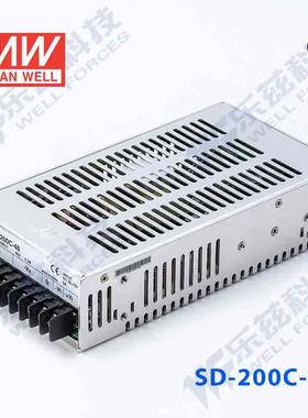 SD-200C-48台湾明纬200W(36~72V)48V变48V4.2A DC-DC转换电源