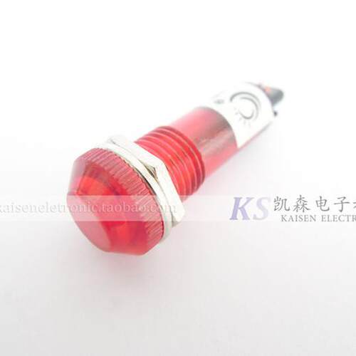 ADS10-9 安装孔Ф10MM 24V220V红黄绿 家电厨房设备指示灯信号灯