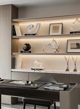 现代简约欧式样板间音符水滴陀螺客厅电视柜软装饰品书房书镇摆件