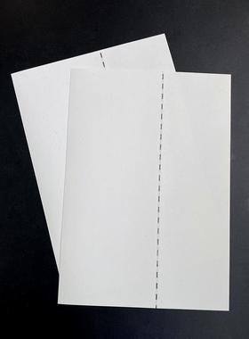 超厚防伪安全线250g荧光纤维纸A4空白可打印防伪半埋线卡纸可印刷
