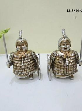 兵马俑创意新中式人物酒柜装饰品家居饰品客厅电视柜办公室摆件