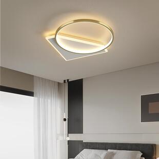 博泳卧室灯主卧2025年新款 现代简约大气创意几何吸顶灯书房间灯