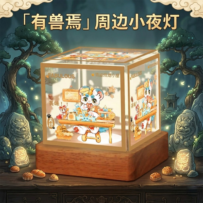 有兽焉天禄核桃周边小夜灯图片