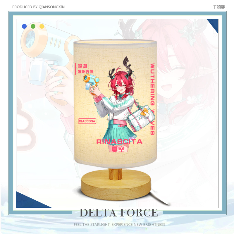 鸣潮游戏周边二次床头卧室小夜灯