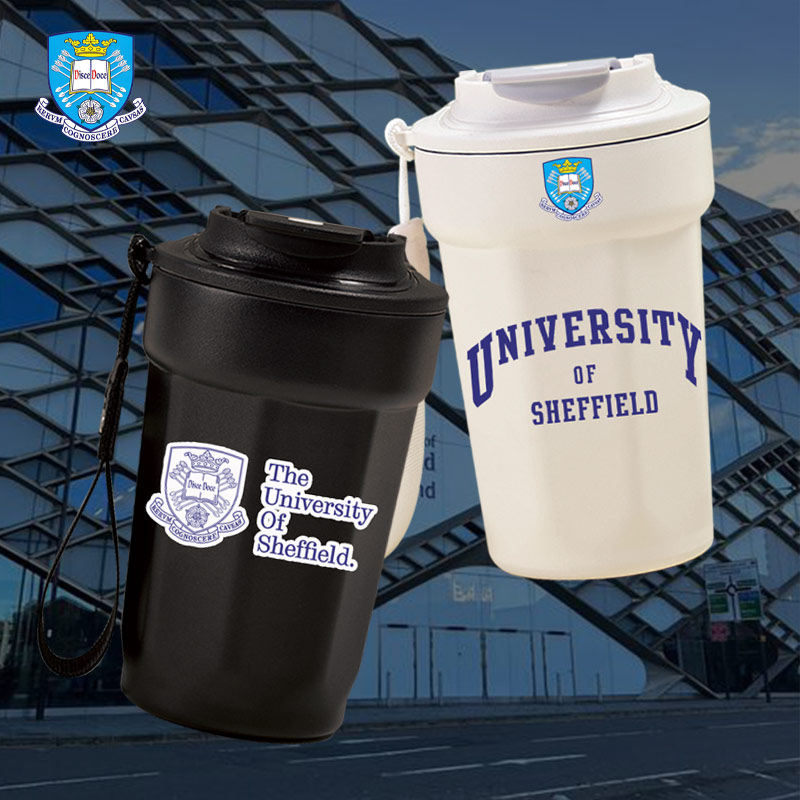 谢菲尔德大学Sheffield周边纪念品保温杯不锈钢手拿咖啡杯保冷dt