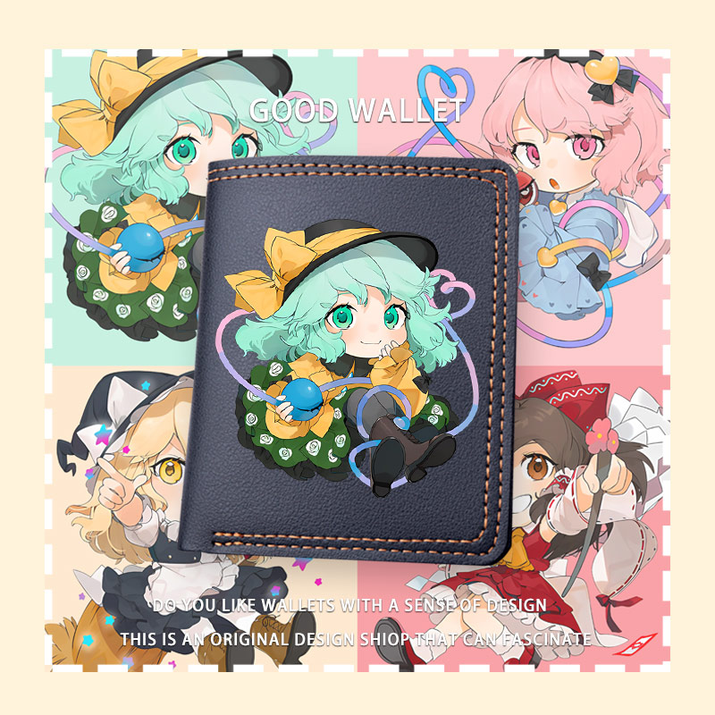 东方博丽灵梦雾雨魔理沙古明地恋周边可爱卡通零钱包学生钱包tt