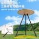 户外折叠桌子便携式 备用 小圆桌可升降露营桌野营野餐桌V椅自驾装