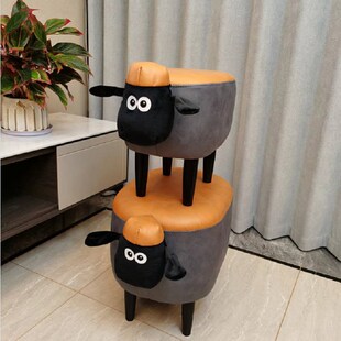 小羊肖恩换e鞋凳家用门口凳可爱凳子梳妆凳脚凳穿鞋凳创意矮凳入