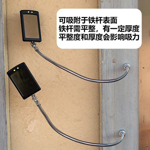 磁性汽修检测镜强磁r吸附反光镜 焊接检查软管镜带灯设计