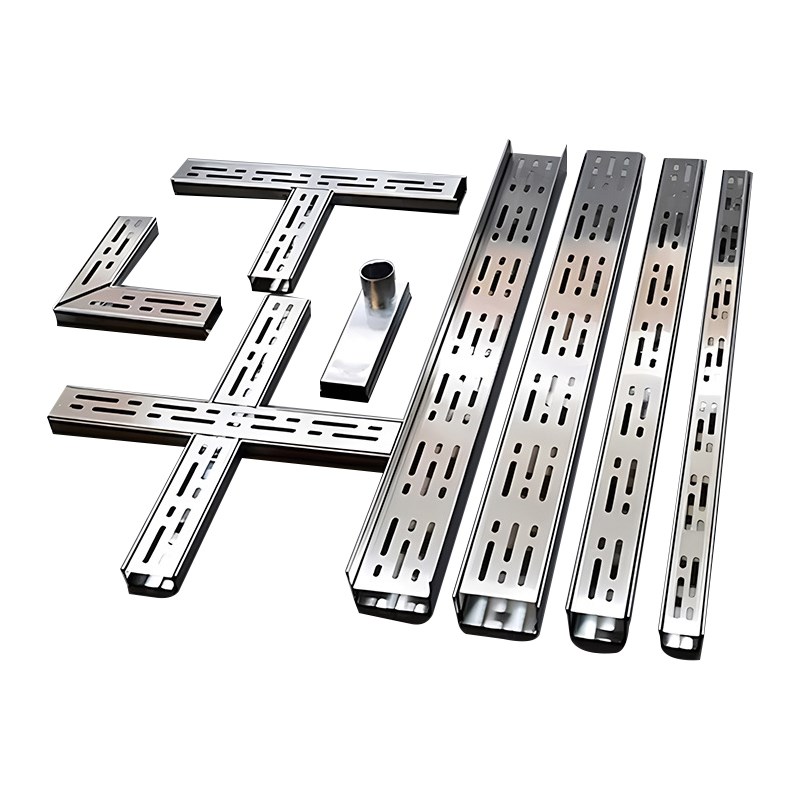 露台排水槽304不锈钢排水沟u型槽迷你地沟下水道盖板阳.台庭院水