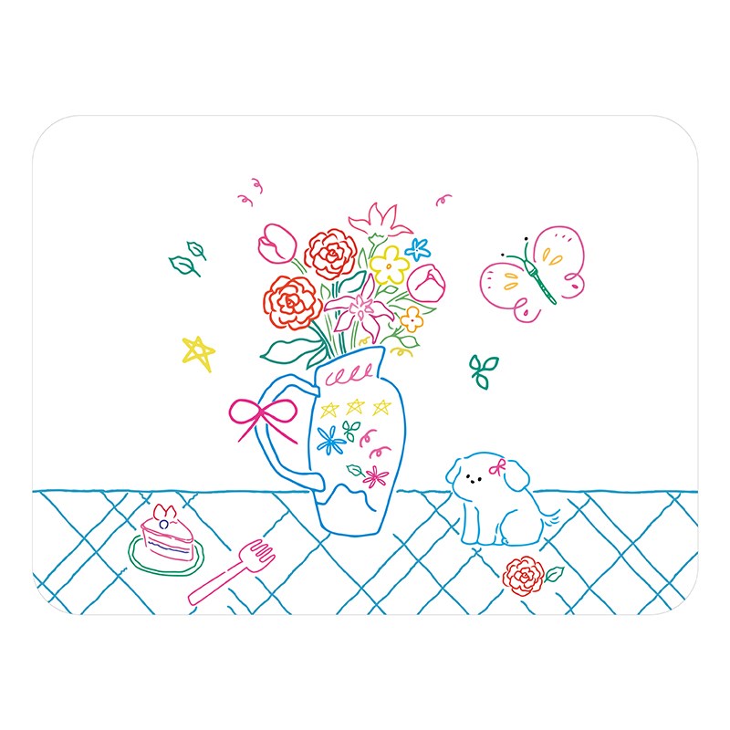 法式插画厨房台面沥水垫硅藻泥吸水速干洗手池咖啡机台Z面碗垫杯