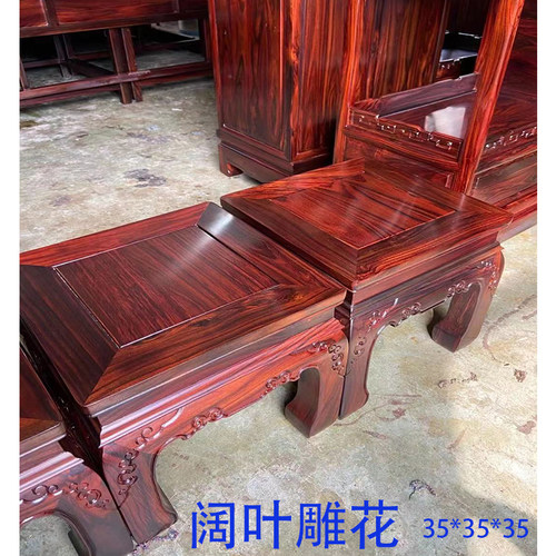 红木小方凳换鞋凳印尼酸枝木矮凳子花梨木中O式实木小板凳家用客