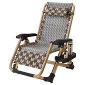 躺椅折叠午休阳台靠背午睡椅休闲家用便携靠椅老人沙X滩办公室藤