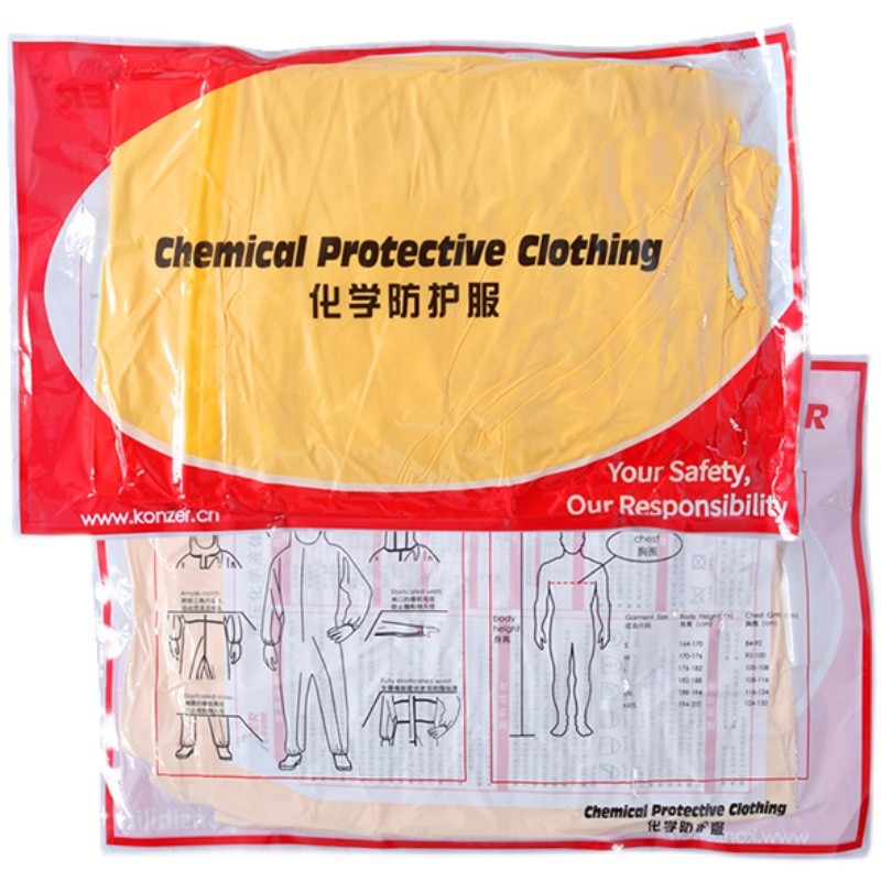 化学防护b服连体全身石油化工厂硫酸实验室带帽防尘服农药喷洒喷