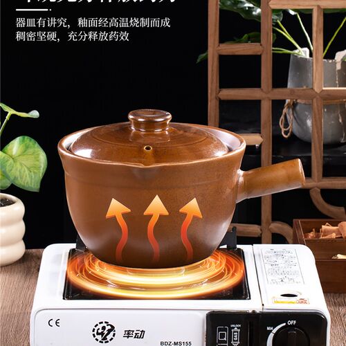 中药砂锅老式熬药煎中药砂锅x专用中药壶养生壶传统粗陶老土锅明
