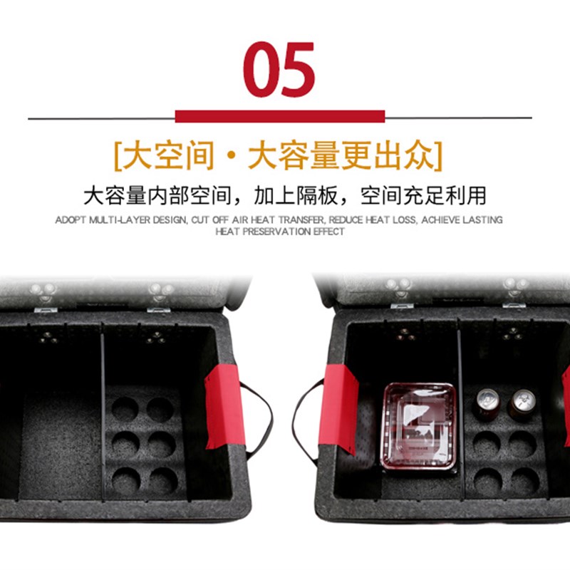 外卖箱泡沫保温箱大小号送餐箱30升43升62升骑Q手装备配送跑腿众