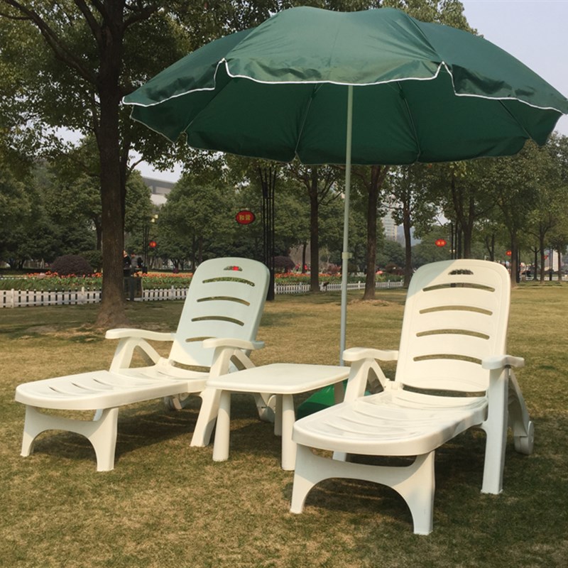 庭院酒店浴场躺椅k沙滩躺椅塑料躺椅游泳池躺沙滩椅户外躺椅游泳